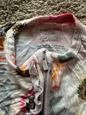 Posh Peanut Floral sleeper - 0-3